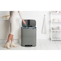 Система сортировки мусора Brabantia Bo Pedal Bin 2 x 30 л (минерально-серый) - Превью изображения №9 — Интернет-магазин ПроЗаказ