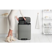 Система сортировки мусора Brabantia Bo Pedal Bin 2 x 30 л (минерально-серый) - Превью изображения №7 — Интернет-магазин ПроЗаказ