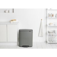 Система сортировки мусора Brabantia Bo Pedal Bin 2 x 30 л (минерально-серый) - Превью изображения №12 — Интернет-магазин ПроЗаказ