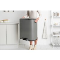 Система сортировки мусора Brabantia Bo Pedal Bin 2 x 30 л (минерально-серый) - Превью изображения №11 — Интернет-магазин ПроЗаказ