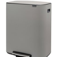 Система сортировки мусора Brabantia Bo Pedal Bin 2 x 30 л (минерально-серый) - Превью изображения №5 — Интернет-магазин ПроЗаказ