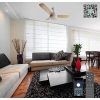 Припотолочная люстра Estares Fan Wood 48W+18W R-APP-1060x390-WHITE/WOOD/WHITE-220-IP20 - Превью изображения №2 — Интернет-магазин ПроЗаказ