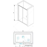Душевая дверь RGW PA-016 350801610-11 100 (хром/прозрачное стекло) - Превью изображения №3 — Интернет-магазин ПроЗаказ