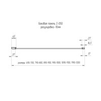Душевая стенка RGW Z-050-2 352205212-11 120 (хром/прозрачное стекло) - Превью изображения №2 — Интернет-магазин ПроЗаказ