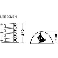 Треккинговая палатка Jungle Camp Lite Dome 4 (зеленый/серый) - Превью изображения №7 — Интернет-магазин ПроЗаказ