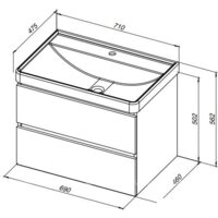 Aquanet Тумба под умывальник Вега 70 308333 - Превью изображения №13 — Интернет-магазин ПроЗаказ