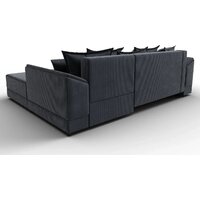 Угловой диван Лига диванов NordWood правый угол (велюр, Cilium Grafit, серый) - Превью изображения №5 — Интернет-магазин ПроЗаказ