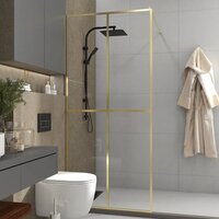 Душевая стенка Teymi Helmi 90x200 T00304 (прозрачное стекло/золото глянцевый) - Превью изображения №7 — Интернет-магазин ПроЗаказ