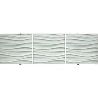 Фронтальный экран под ванну Comfort Alumin Волна белая 3D 1.5 - Превью изображения №2 — Интернет-магазин ПроЗаказ