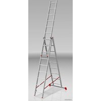 Лестница-стремянка Новая высота NV 223 алюминиевая трёхсекционная 3x9 ступеней - Превью изображения №3 — Интернет-магазин ПроЗаказ