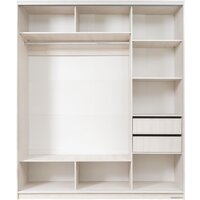 Шкаф-купе Рэйгрупп 203 YYX Elgon РГ-02.04 (ясень снежный/хром) - Превью изображения №4 — Интернет-магазин ПроЗаказ
