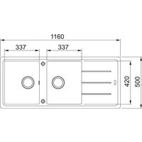 Кухонная мойка Franke Basis BFG 621-116 114.0676.261 (миндаль) - Превью изображения №2 — Интернет-магазин ПроЗаказ