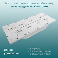 Ванна Ventospa Diona 180x80 (с каркасом и экраном) - Превью изображения №5 — Интернет-магазин ПроЗаказ