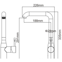 Смеситель Ledeme H98 L4698U (серый) - Превью изображения №2 — Интернет-магазин ПроЗаказ