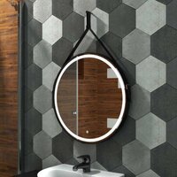  Континент Зеркало Millenium Black Led D 50 (натуральная кожа, черный) - Превью изображения №11 — Интернет-магазин ПроЗаказ