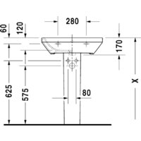 Умывальник Duravit DuraStyle 60x44 (2319600000) - Превью изображения №2 — Интернет-магазин ПроЗаказ