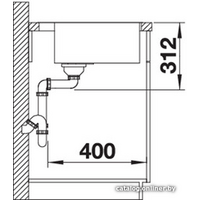 Кухонная мойка Blanco Subline 500-IF/A SteelFrame (белый) 524112 - Превью изображения №4 — Интернет-магазин ПроЗаказ
