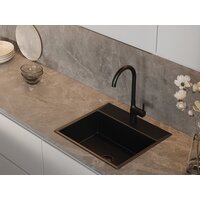 Смеситель Cersanit Elio однорычажный 68261 (черный) - Превью изображения №9 — Интернет-магазин ПроЗаказ