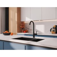 Смеситель Cersanit Elio однорычажный 68261 (черный) - Превью изображения №10 — Интернет-магазин ПроЗаказ