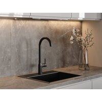 Смеситель Cersanit Elio однорычажный 68261 (черный) - Превью изображения №8 — Интернет-магазин ПроЗаказ