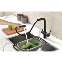 Смеситель Paulmark Serpentine Se213222-418 (черный/черный металлик) - Превью изображения №4 — Интернет-магазин ПроЗаказ