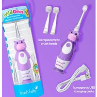 Электрическая зубная щетка Brush-Baby WildOnes Hippo - Превью изображения №10 — Интернет-магазин ПроЗаказ