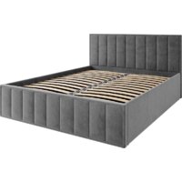 Кровать ДСВ Лана 1.8 с ПМ 180x200 (графит софт) - Превью изображения №2 — Интернет-магазин ПроЗаказ