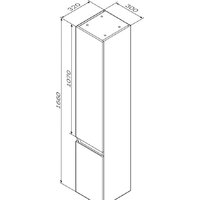  AM.PM Шкаф-пенал X-Joy M85ACHR0306WG - Превью изображения №8 — Интернет-магазин ПроЗаказ