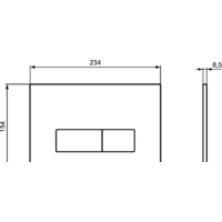 Панель смыва Ideal Standard ProSys Oleas M2 (хром) R0121AA - Превью изображения №3 — Интернет-магазин ПроЗаказ