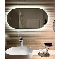 Зеркало EMZE Led с подсветкой и УФ-окантовкой 50x100 LED.UV.50.100.AUR (золото) - Превью изображения №2 — Интернет-магазин ПроЗаказ