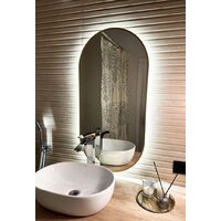 Зеркало EMZE Led с подсветкой и УФ-окантовкой 50x100 LED.UV.50.100.AUR (золото) - Превью изображения №4 — Интернет-магазин ПроЗаказ