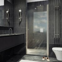 Душевая дверь MaybahGlass 198x60 MGD-802-5 (сатин стекло/хром матовый) - Превью изображения №4 — Интернет-магазин ПроЗаказ