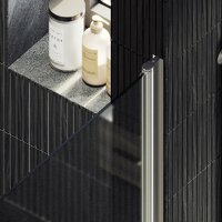 Душевая дверь MaybahGlass 198x60 MGD-802-5 (сатин стекло/хром матовый) - Превью изображения №2 — Интернет-магазин ПроЗаказ