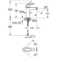 Смеситель Grohe Eurosmart 23324003 - Превью изображения №4 — Интернет-магазин ПроЗаказ