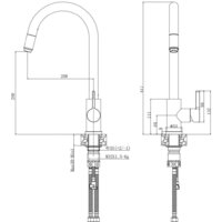 Смеситель Voda Vessel VSL519G - Превью изображения №2 — Интернет-магазин ПроЗаказ