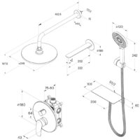 Душевая система  Milardo RORBL03M68 - Превью изображения №11 — Интернет-магазин ПроЗаказ