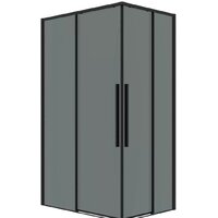Душевая дверь Grossman Galaxy 90x195 1/2.K33.01.90.21.10 (черный матовый/тонированное стекло) - Превью изображения №2 — Интернет-магазин ПроЗаказ