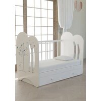 Классическая детская кроватка VDK Wind Tree маятник с ящиком (белый) - Превью изображения №2 — Интернет-магазин ПроЗаказ