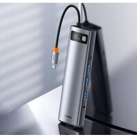 Док-станция Baseus Metal Gleam Series 11-in-1 Multifunctional HUB Type-C Hub Docking Station CAHUB-CT0G - Превью изображения №14 — Интернет-магазин ПроЗаказ