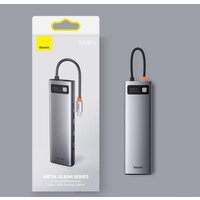 Док-станция Baseus Metal Gleam Series 11-in-1 Multifunctional HUB Type-C Hub Docking Station CAHUB-CT0G - Превью изображения №9 — Интернет-магазин ПроЗаказ