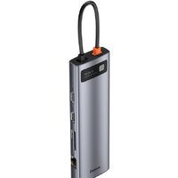 Док-станция Baseus Metal Gleam Series 11-in-1 Multifunctional HUB Type-C Hub Docking Station CAHUB-CT0G - Превью изображения №4 — Интернет-магазин ПроЗаказ