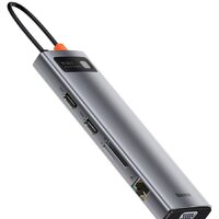 Док-станция Baseus Metal Gleam Series 11-in-1 Multifunctional HUB Type-C Hub Docking Station CAHUB-CT0G - Превью изображения №2 — Интернет-магазин ПроЗаказ