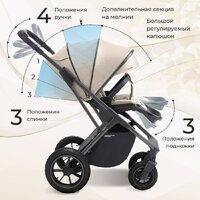 Универсальная коляска Sweet Baby Ricci Air 2в1 (капучино) - Превью изображения №10 — Интернет-магазин ПроЗаказ