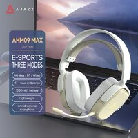 Наушники Ajazz AHM09 Max (белый/серый) - Превью изображения №4 — Интернет-магазин ПроЗаказ