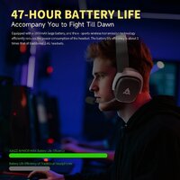 Наушники Ajazz AHM09 Max (белый/серый) - Превью изображения №5 — Интернет-магазин ПроЗаказ