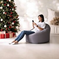 Кресло-мешок Mio Tesoro Poparada XXXL PO-65x85-S (серебристый) - Превью изображения №7 — Интернет-магазин ПроЗаказ