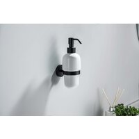 Дозатор для жидкого мыла Aquatek Бетта AQ4605MB (черный матовый) - Превью изображения №2 — Интернет-магазин ПроЗаказ
