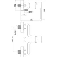 Смеситель Cersanit Geo 63041 - Превью изображения №2 — Интернет-магазин ПроЗаказ