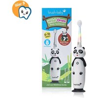 Электрическая зубная щетка Brush-Baby WildOnes Panda - Превью изображения №3 — Интернет-магазин ПроЗаказ