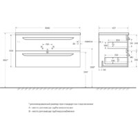  Cezares Тумба под умывальник ECO-CER-N-1000-2C-SO-NCS-P - Превью изображения №5 — Интернет-магазин ПроЗаказ